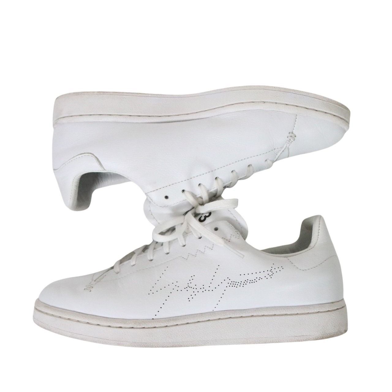 Y-3 Yohji Court Leather Sneakers White Size 26.0cm