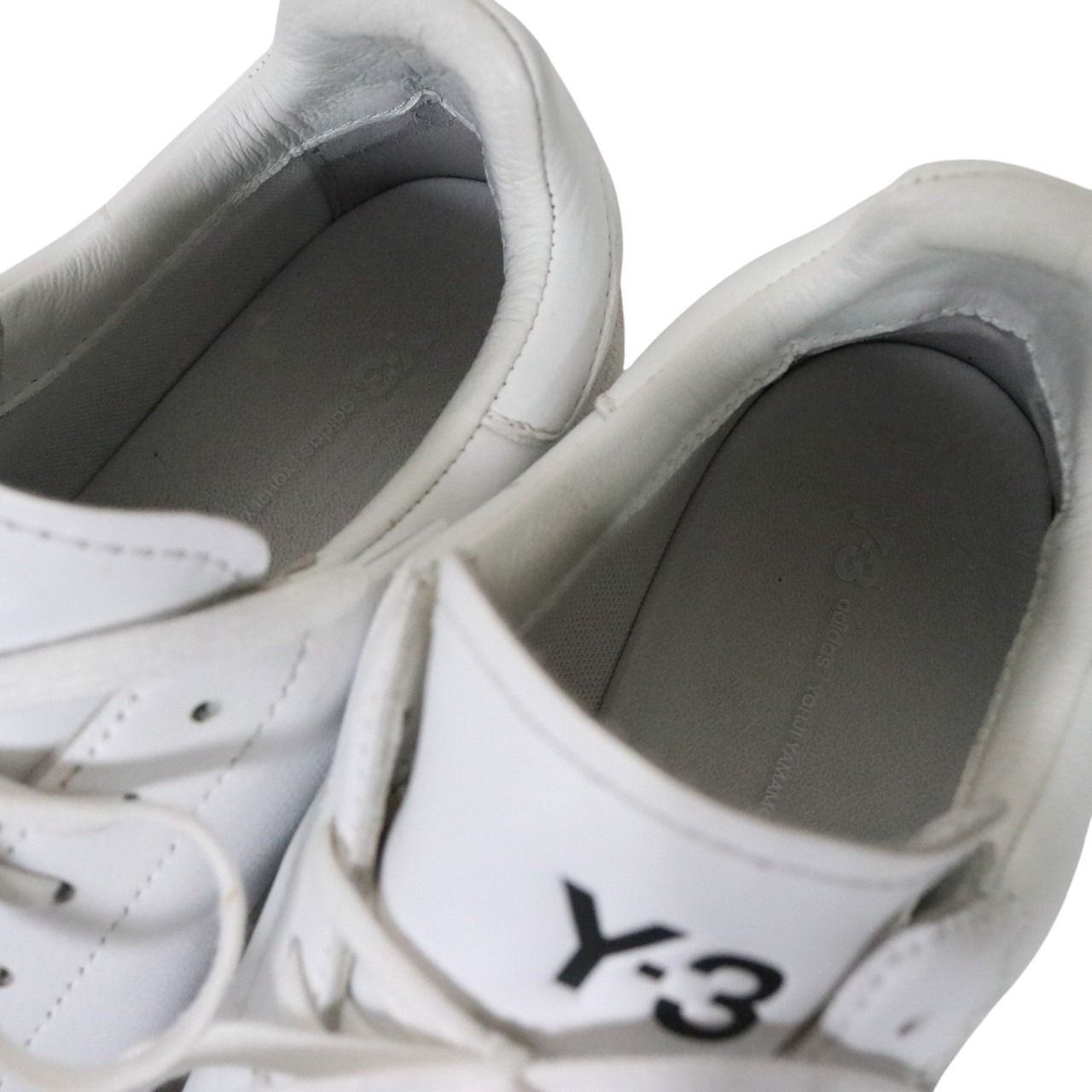 Y-3 Yohji Court Leather Sneakers White Size 26.0cm