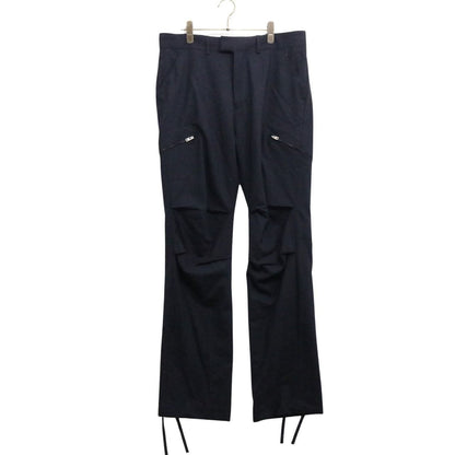 nonnative Stripe Relax Fit Wool Trousers Navy Size 3