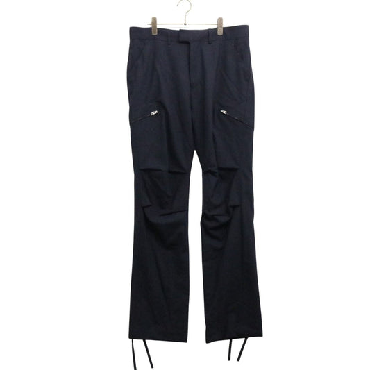 nonnative Stripe Relax Fit Wool Trousers Navy Size 3