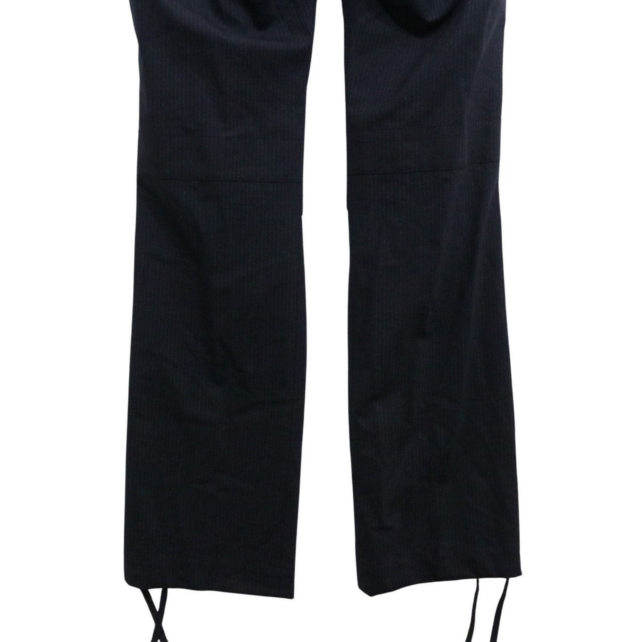 nonnative Stripe Relax Fit Wool Trousers Navy Size 3