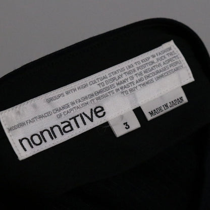 nonnative Stripe Relax Fit Wool Trousers Navy Size 3