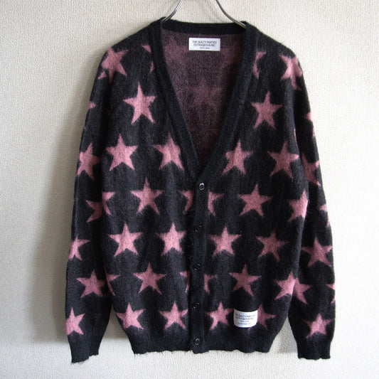 WACKO MARIA Star Pattern Mohair Cardigan Size M