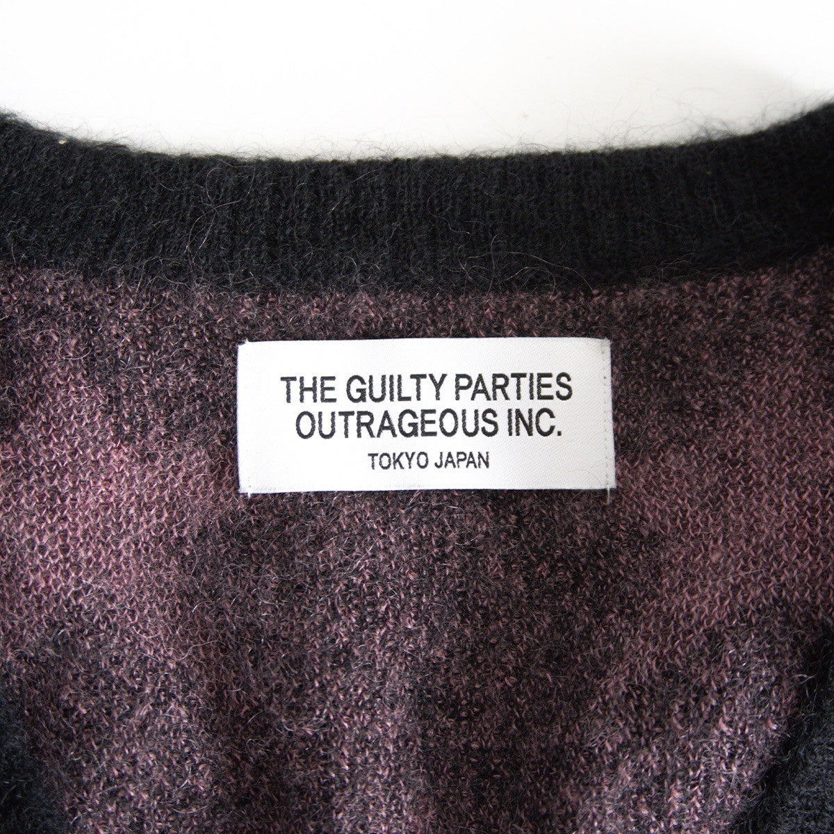 WACKO MARIA Star Pattern Mohair Cardigan Size M