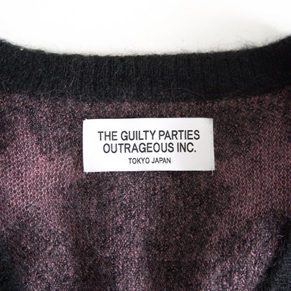 WACKO MARIA Star Pattern Mohair Cardigan Size M