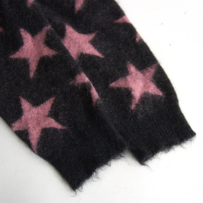 WACKO MARIA Star Pattern Mohair Cardigan Size M