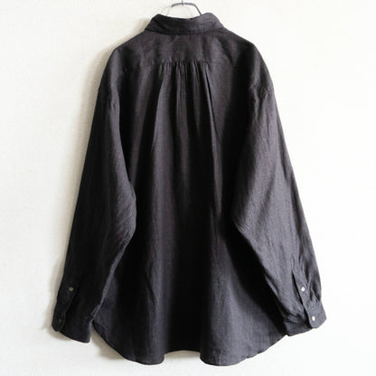 NIGEL CABOURN British Officers Hemp Poplin Shirt Size 54