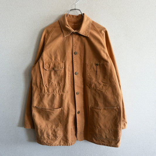 WAREHOUSE Cotton Coverall Jacket Brown Military Size L