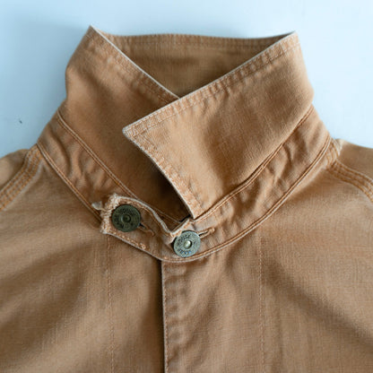 WAREHOUSE Cotton Coverall Jacket Brown Military Size L