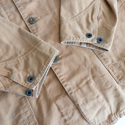 WAREHOUSE Cotton Coverall Jacket Brown Military Size L