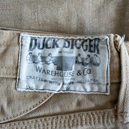 WAREHOUSE DUCK DIGGER Suspender Button Back Pants Size 33