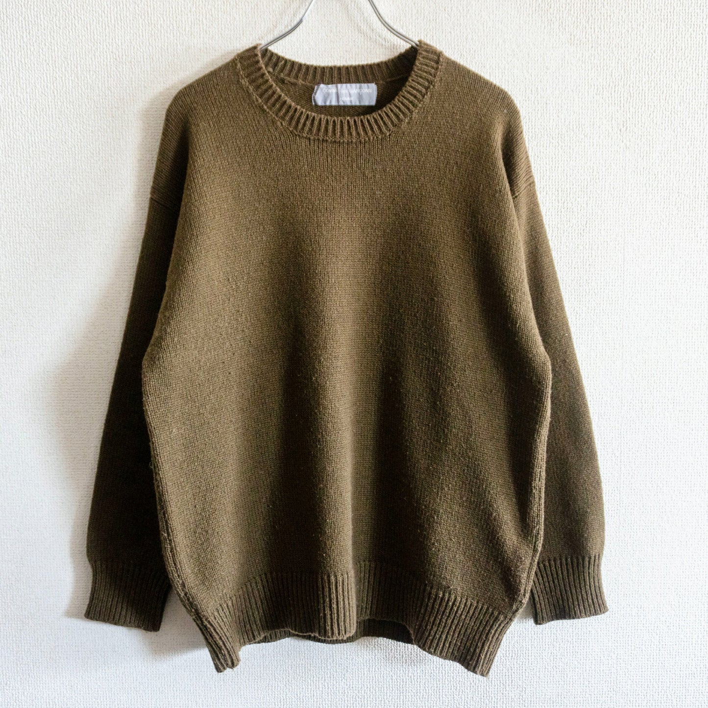 COMME des GARCONS HOMME 80s Crewneck Knit Khaki Size L