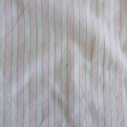 HERMES Sellier Button Cotton Stripe Shirt Size 43
