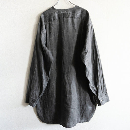 NIGEL CABOURN Henley Hemp Poplin Shirt Size 52