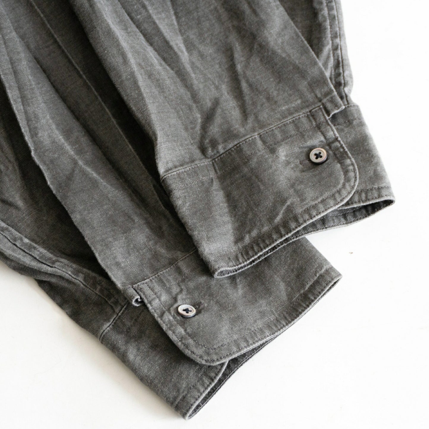 NIGEL CABOURN Henley Hemp Poplin Shirt Size 52