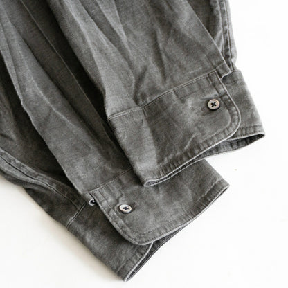 NIGEL CABOURN Henley Hemp Poplin Shirt Size 52