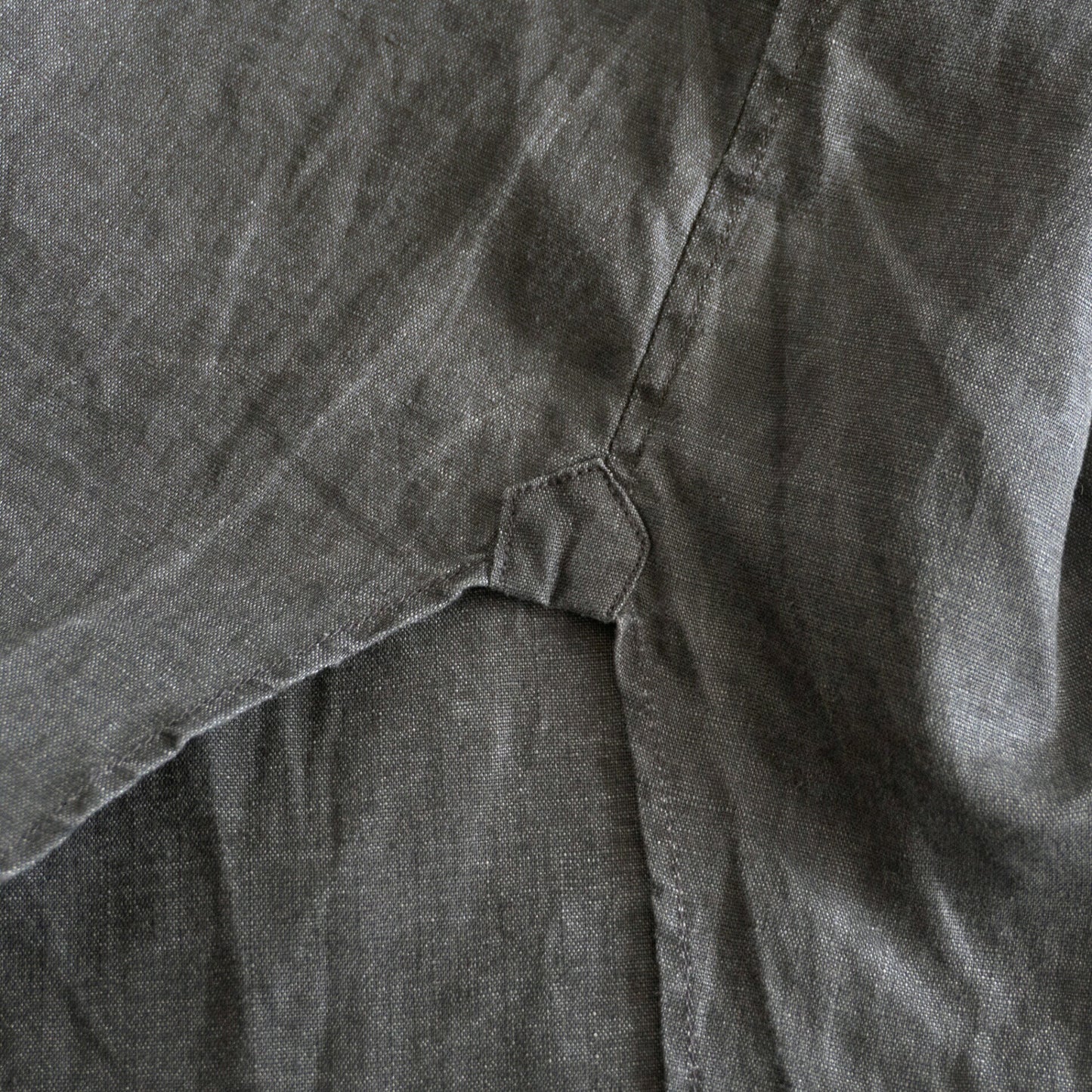 NIGEL CABOURN Henley Hemp Poplin Shirt Size 52