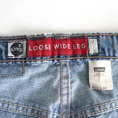LEVI'S Silver Tab 00s 567 Loose Wide Jeans Size 33x32 Size 33×32