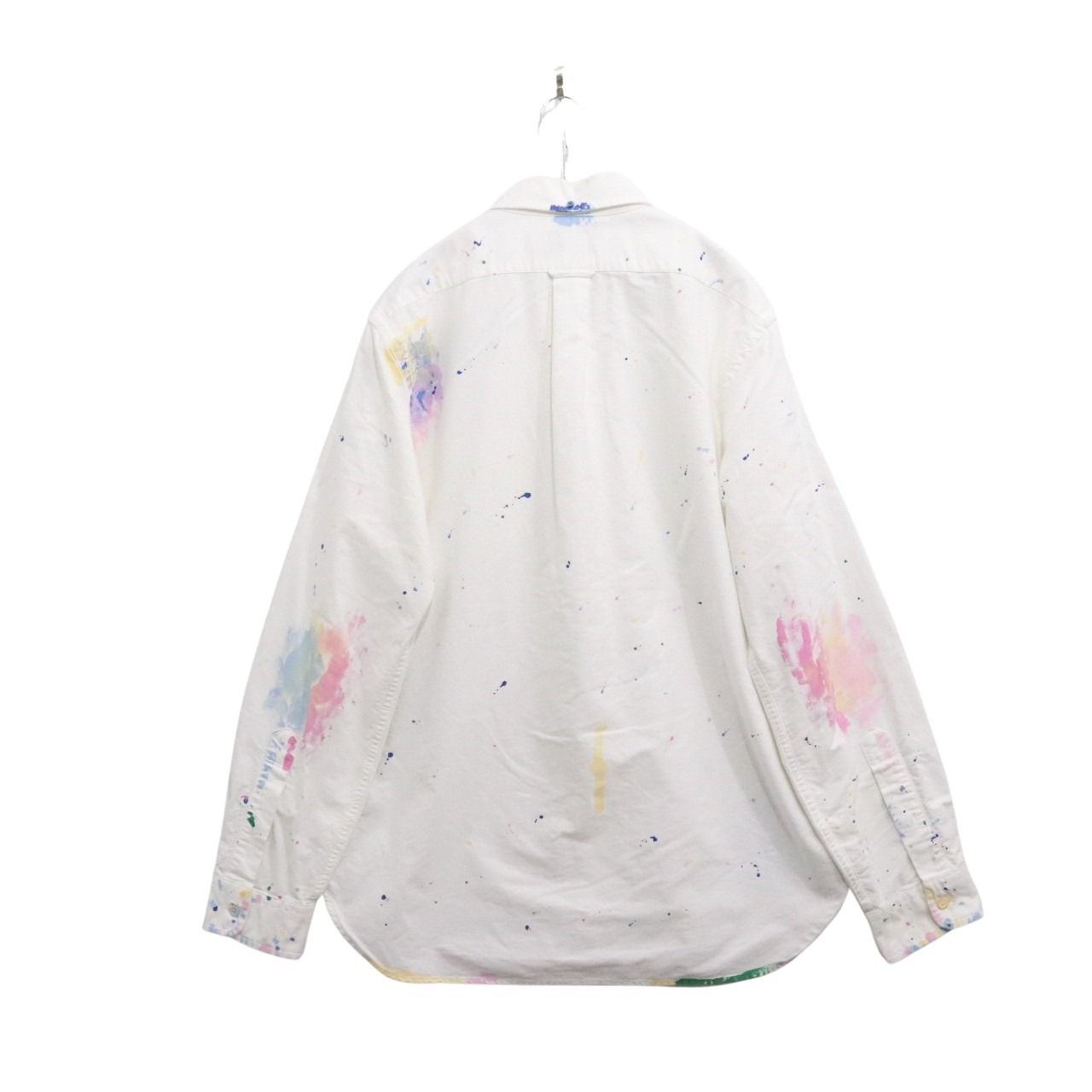Polo Ralph Lauren Paint Splatter Oxford Shirt White Size M