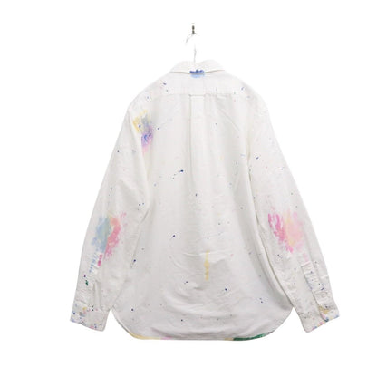 Polo Ralph Lauren Paint Splatter Oxford Shirt White Size M