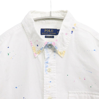 Polo Ralph Lauren Paint Splatter Oxford Shirt White Size M