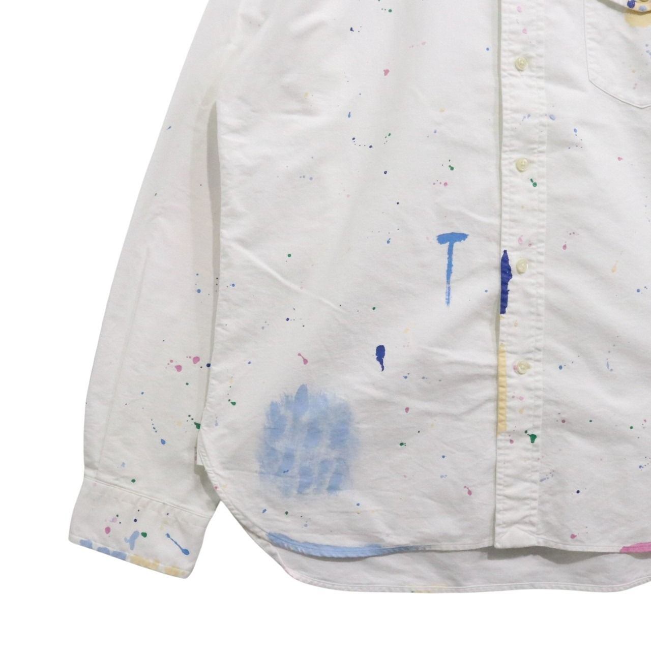 Polo Ralph Lauren Paint Splatter Oxford Shirt White Size M