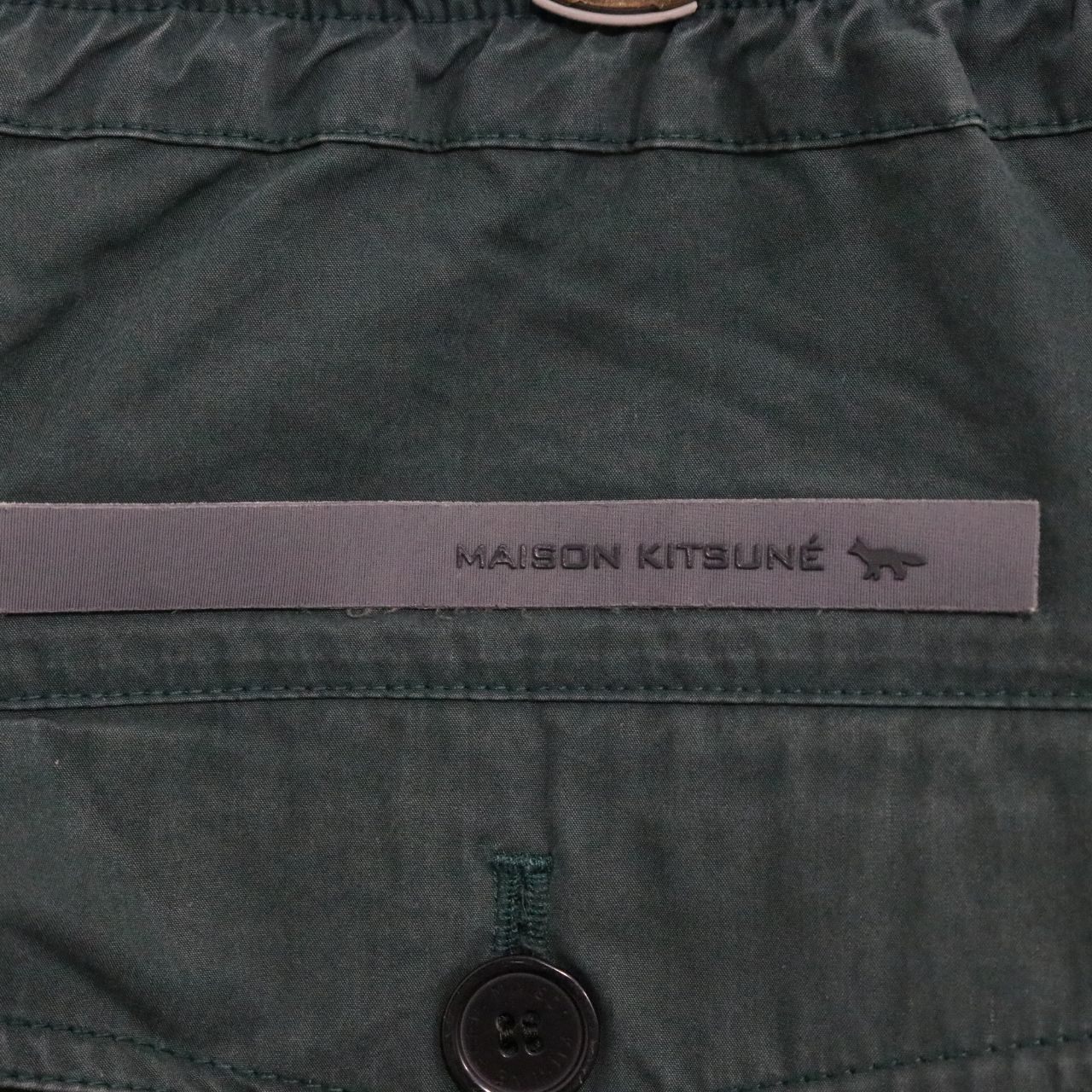 MAISON KITSUNE Ventile Cotton Easy Pants Green Size L