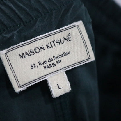 MAISON KITSUNE Ventile Cotton Easy Pants Green Size L