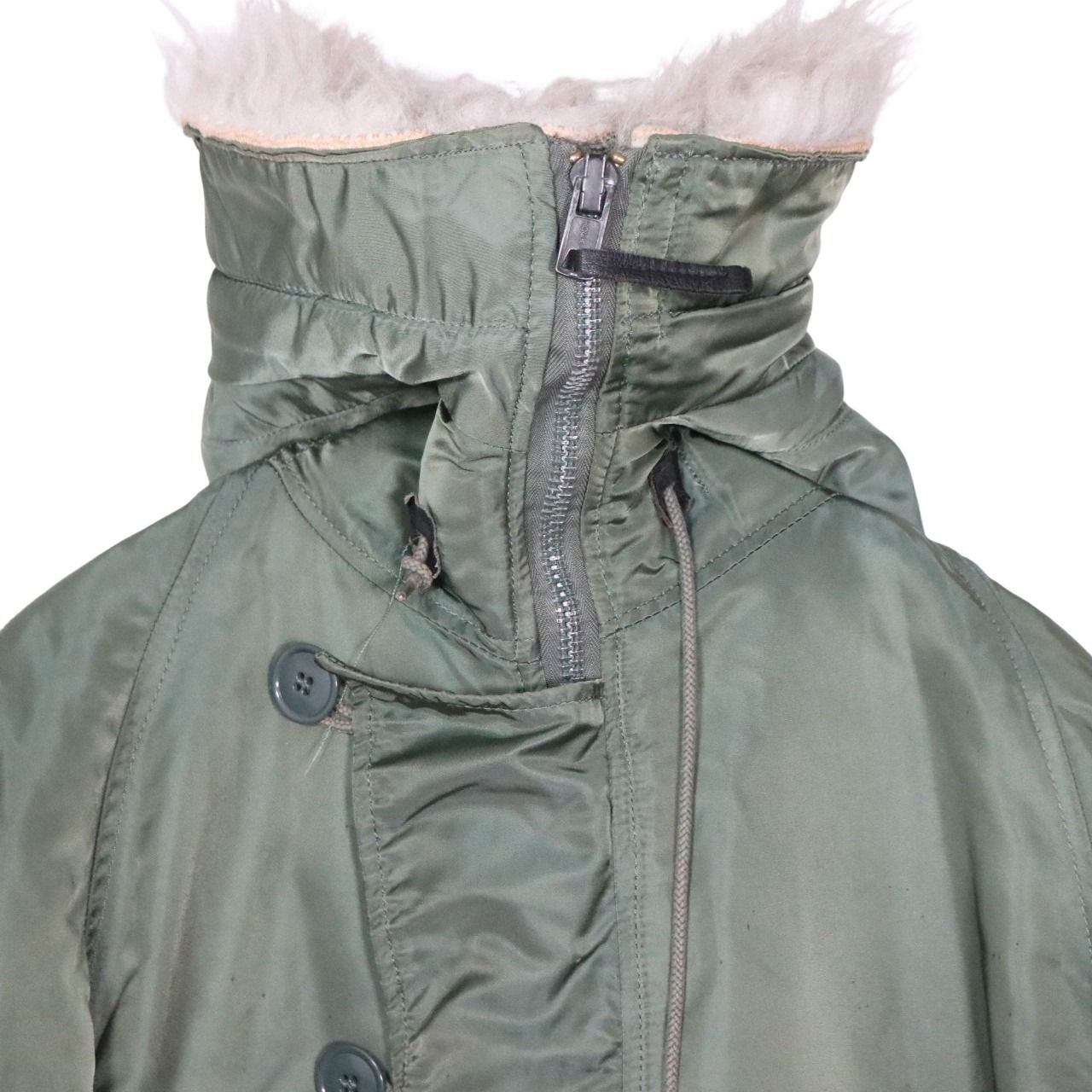 ALPHA INDUSTRIES 80s N-3B Flight Jacket Sage Green Size S