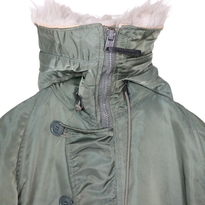 ALPHA INDUSTRIES 80s N-3B Flight Jacket Sage Green Size S