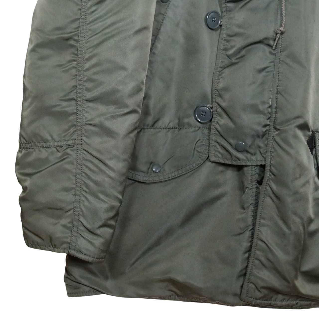 ALPHA INDUSTRIES 80s N-3B Flight Jacket Sage Green Size S