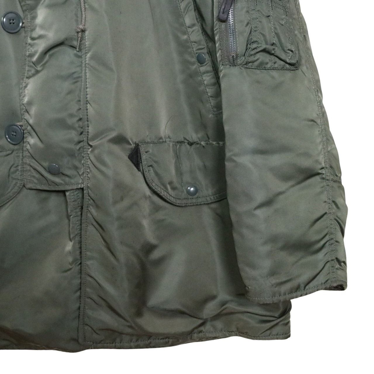 ALPHA INDUSTRIES 80s N-3B Flight Jacket Sage Green Size S
