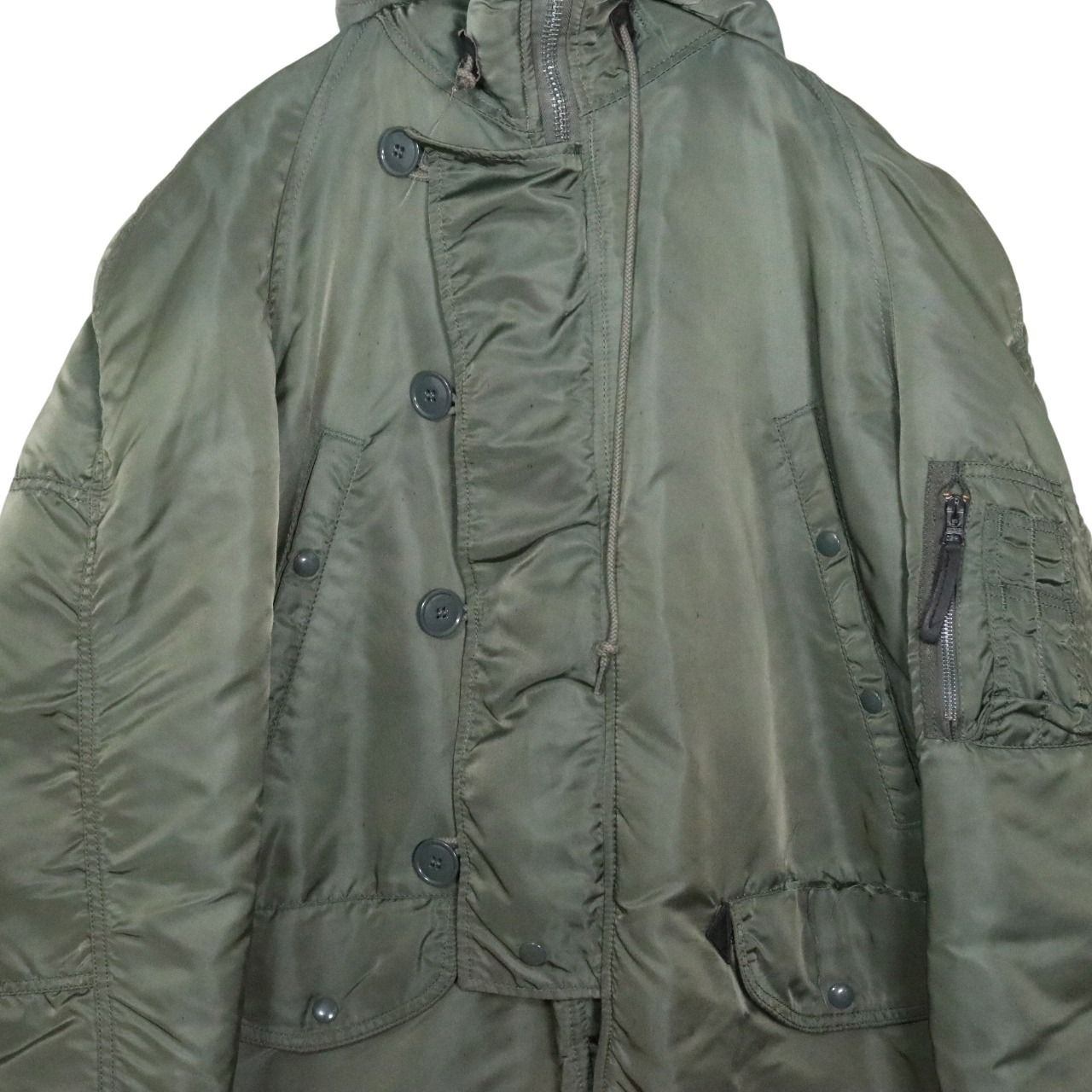 ALPHA INDUSTRIES 80s N-3B Flight Jacket Sage Green Size S