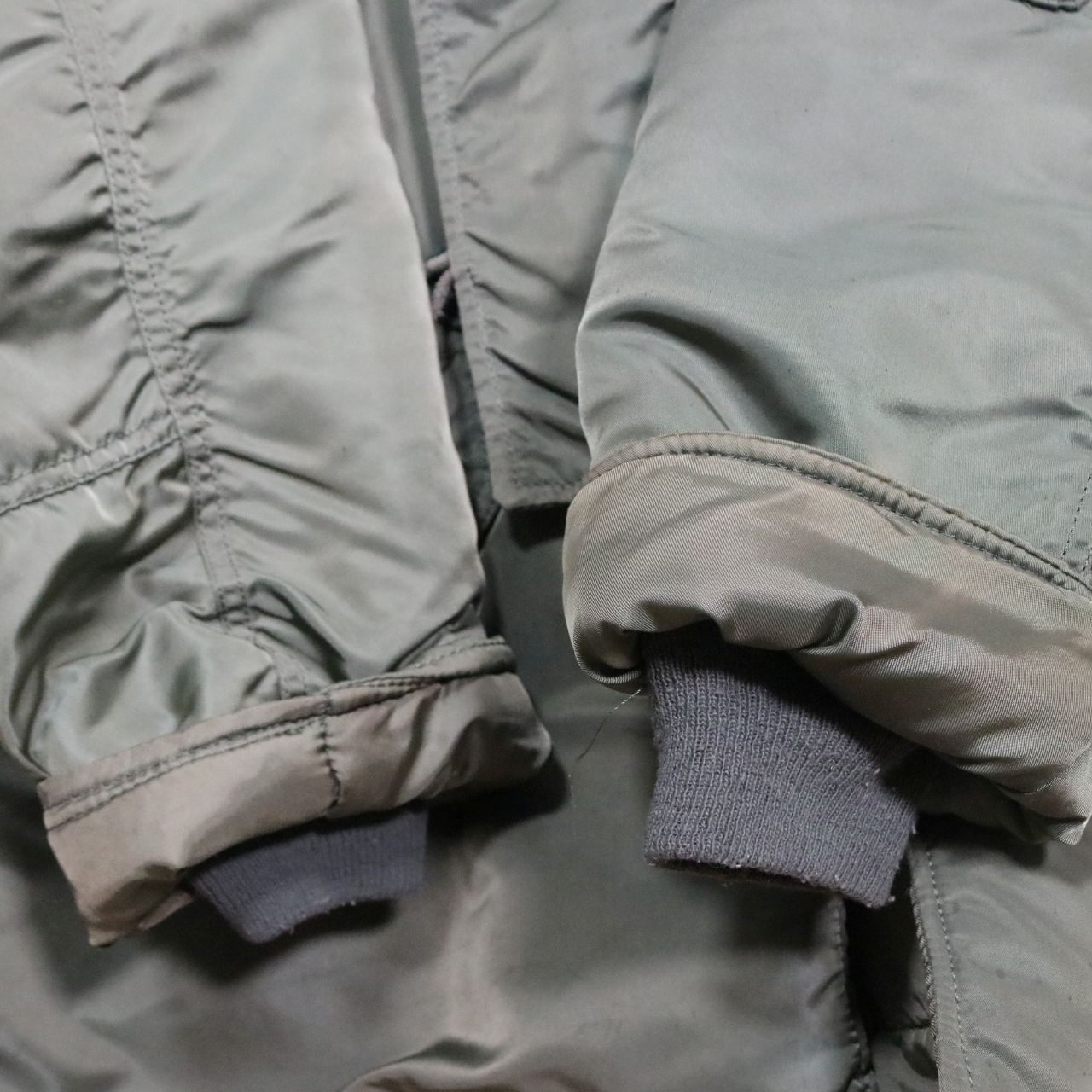 ALPHA INDUSTRIES 80s N-3B Flight Jacket Sage Green Size S