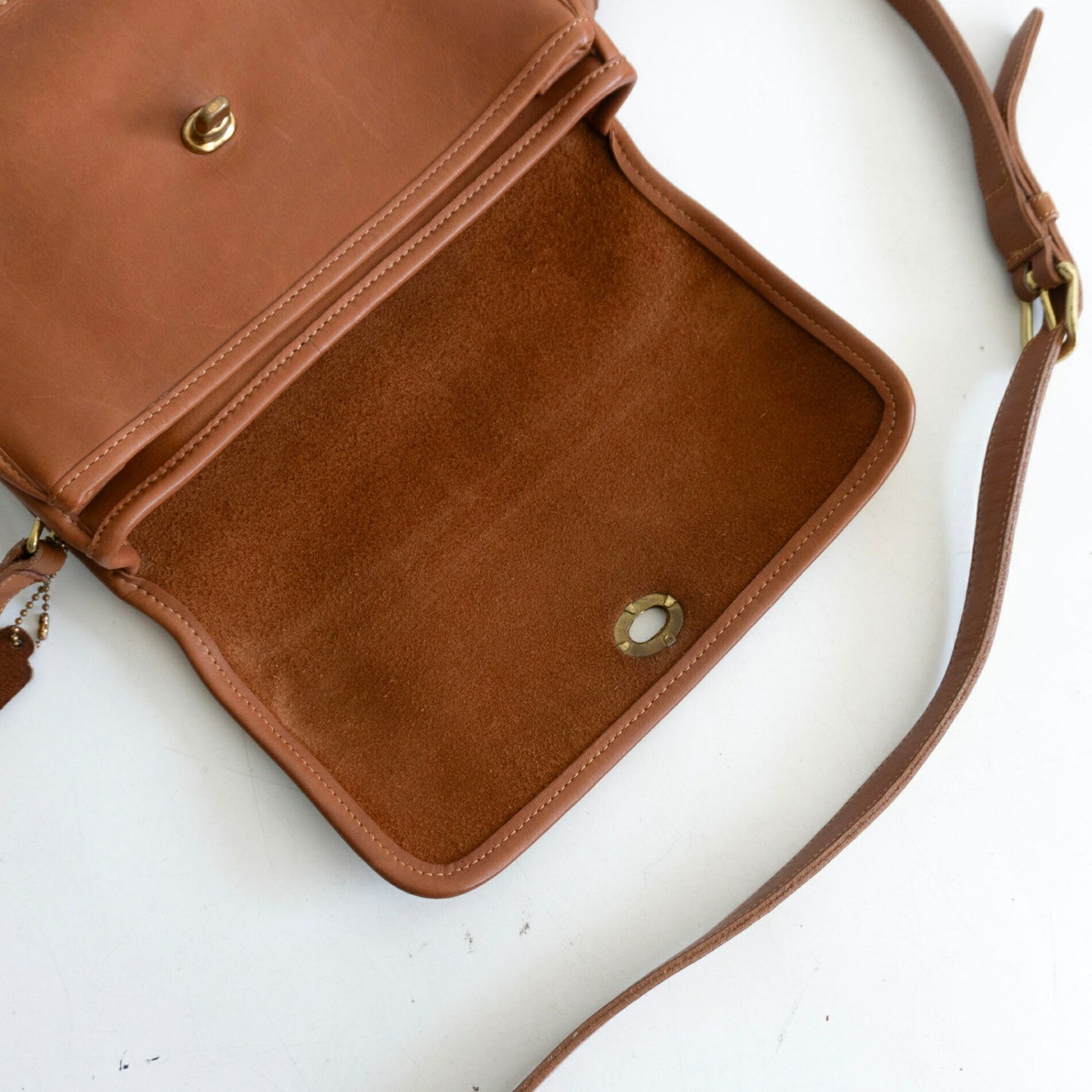 OLD COACH Leather Turnlock Shoulder ONE SIZE Shoulder Bag Size ONE SIZE