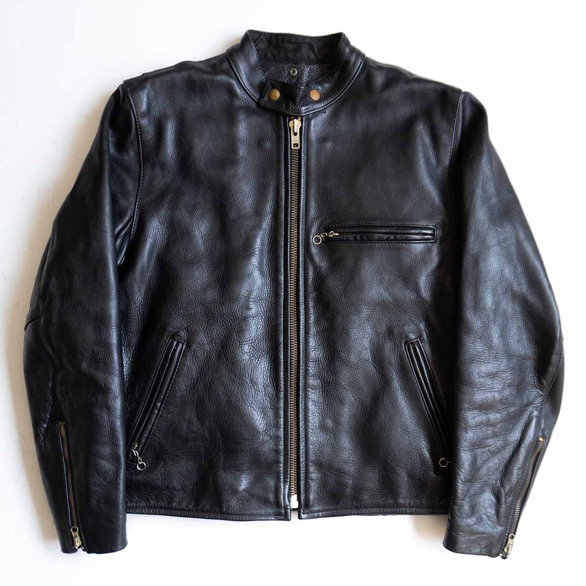 VANSON MODEL B Made in USA Leather Rider Jacket Size 46