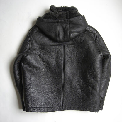 MORGAN PRODUCTIONS French Navy Shearling Deck Jacket Size XL