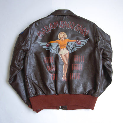 BUZZ RICKSON A-2 Horsehide Leather Flight Jacket Size 42