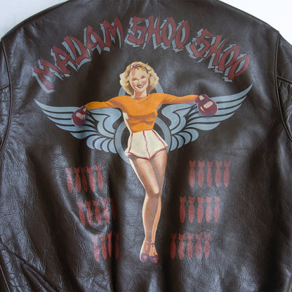 BUZZ RICKSON A-2 Horsehide Leather Flight Jacket Size 42