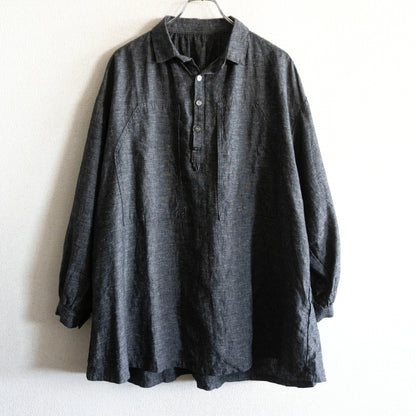 PORTER CLASSIC Bresson Linen Pullover Smock Shirt Size 2