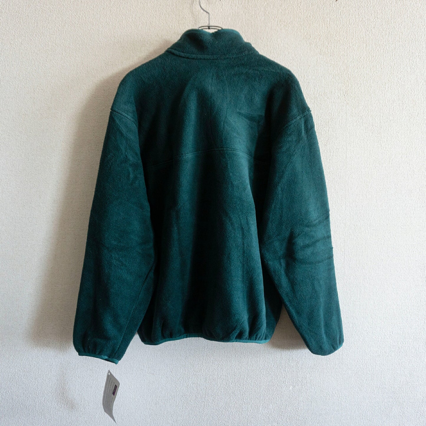 L.L.BEAN Script Logo Snap-T Fleece Pullover Green Size L