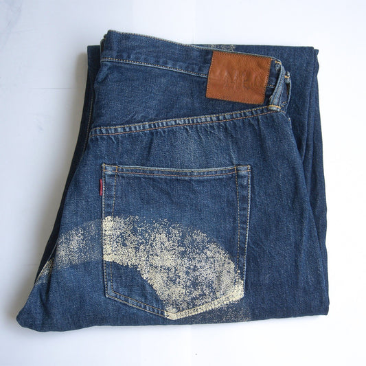 EVISU LOT.2001 Seagull Painted Denim Jeans Size 42×35
