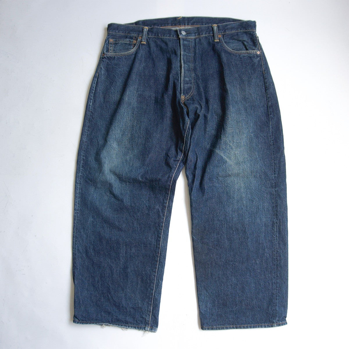 EVISU LOT.2001 Seagull Painted Denim Jeans Size 42×35