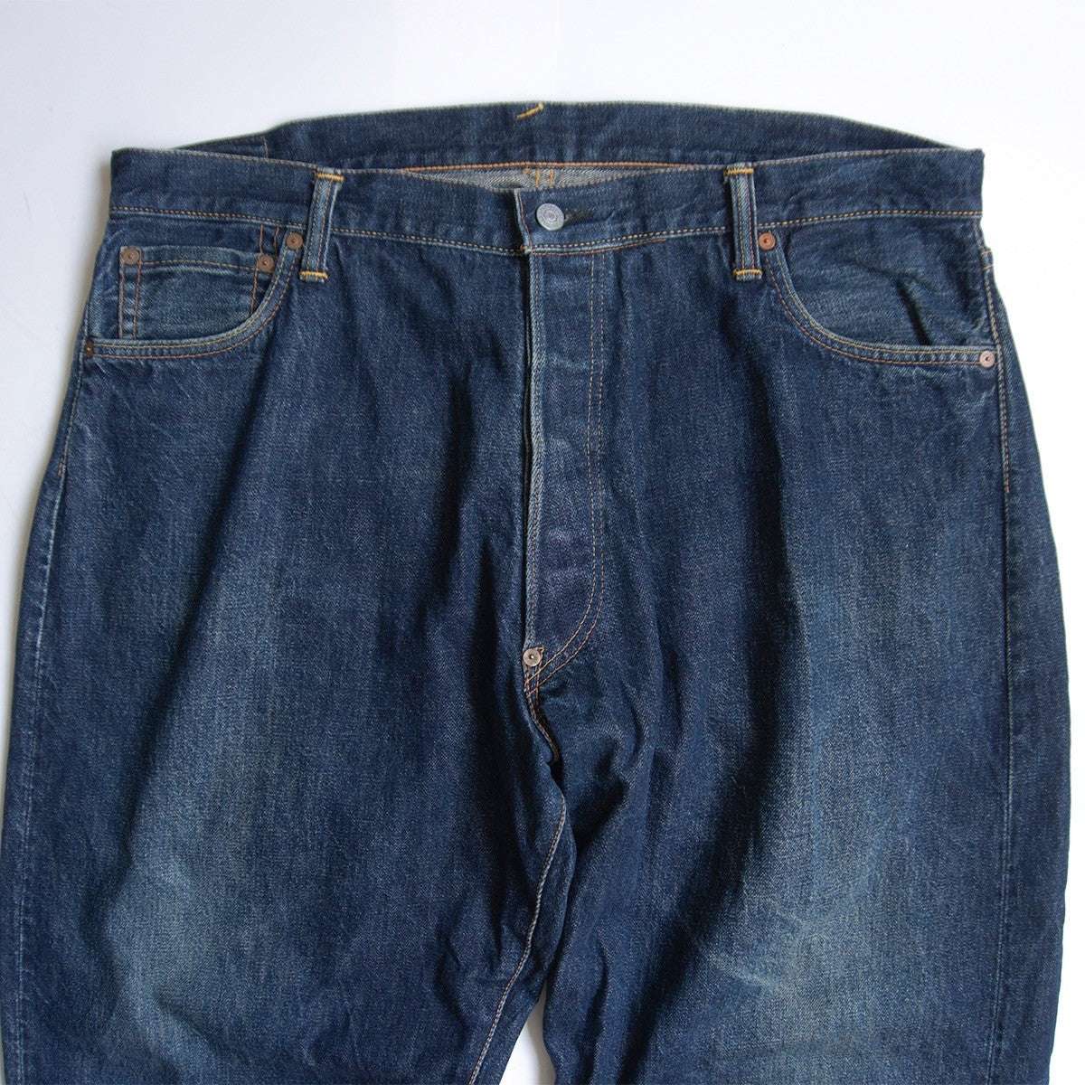 EVISU LOT.2001 Seagull Painted Denim Jeans Size 42×35