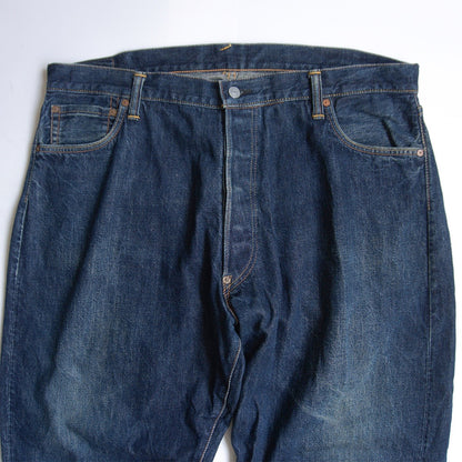 EVISU LOT.2001 Seagull Painted Denim Jeans Size 42×35
