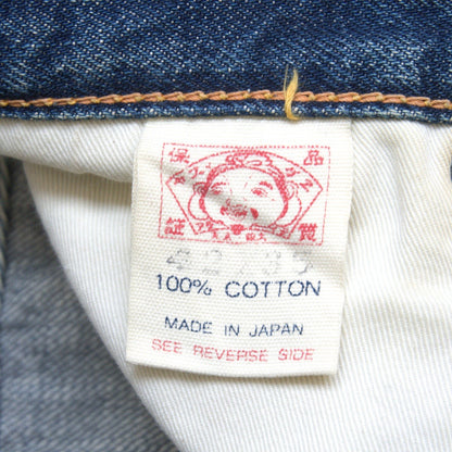 EVISU LOT.2001 Seagull Painted Denim Jeans Size 42×35