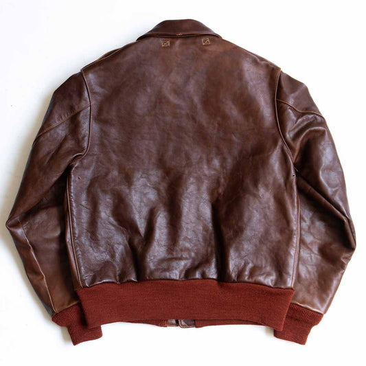BUZZ RICKSON'S A-2 Horsehide Red Rib Flight Jacket Size M