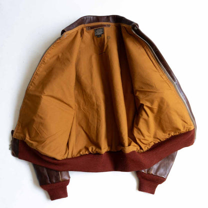BUZZ RICKSON'S A-2 Horsehide Red Rib Flight Jacket Size M
