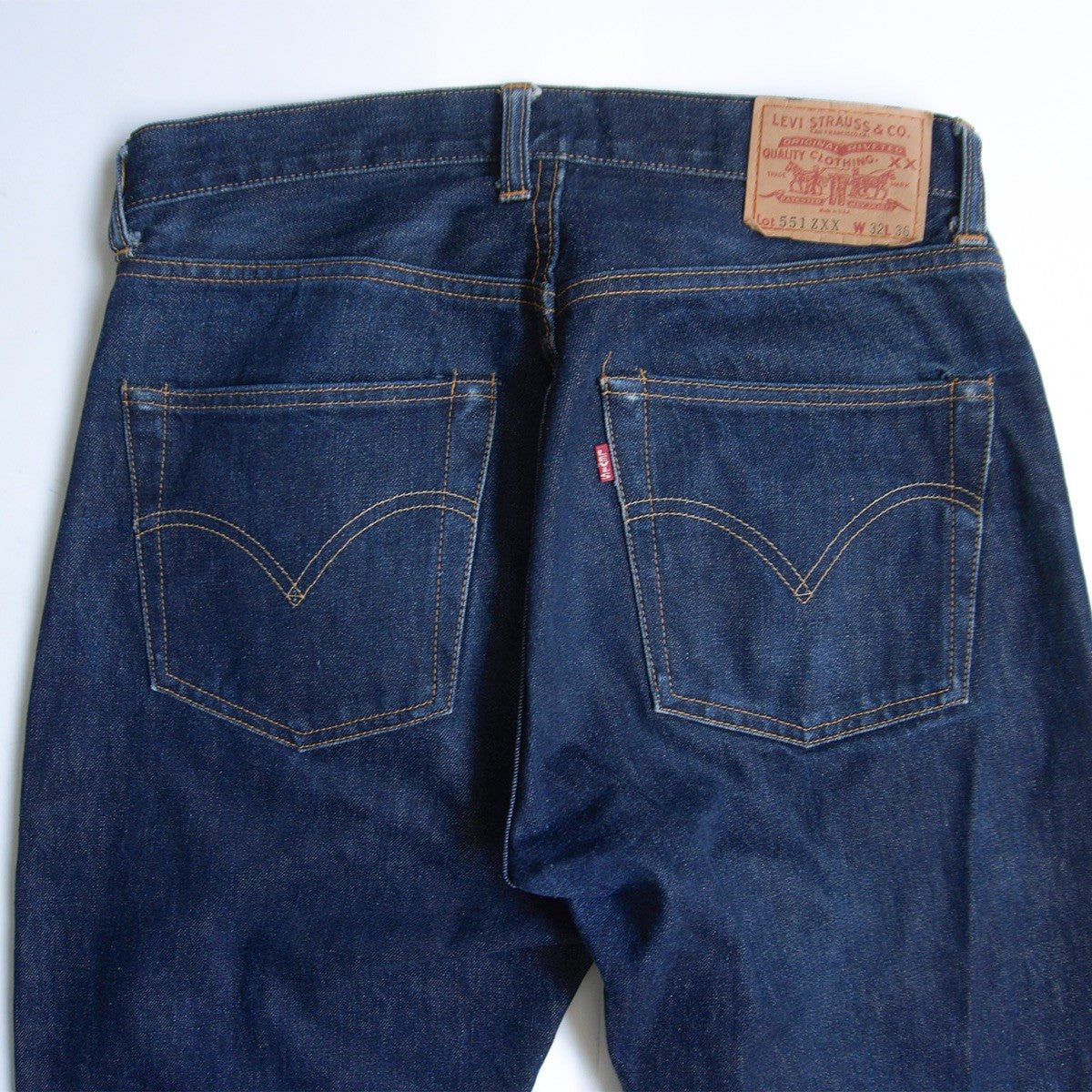 LEVI'S Valencia Made 551ZXX Big E Denim Jeans Size 32×36