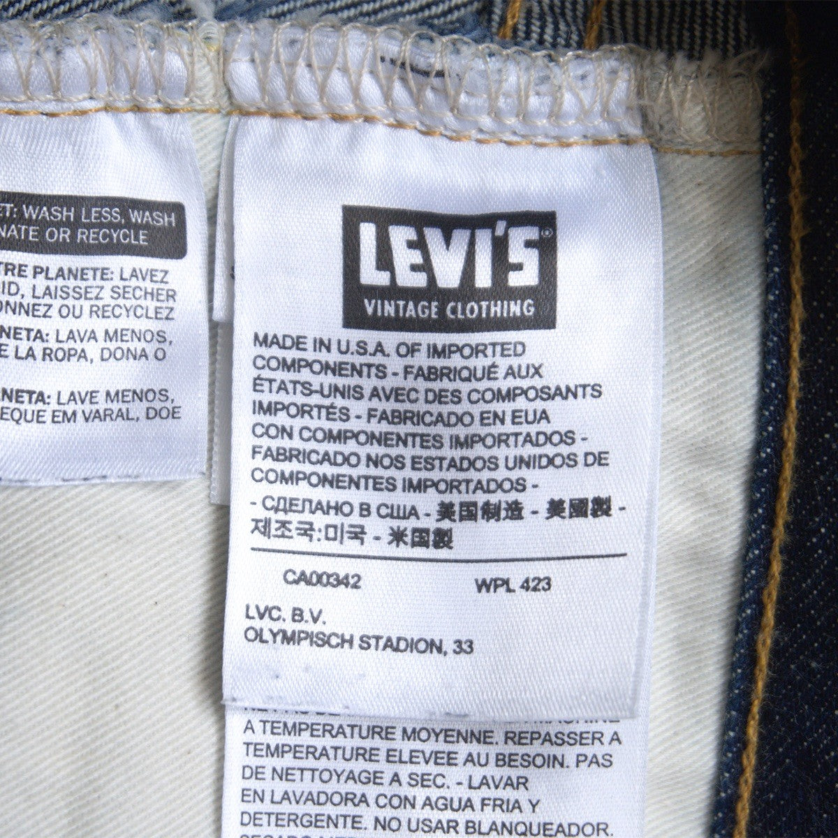 LEVI'S VINTAGE CLOTHING USA Made 501ZXX Fly Jeans Size 32×32